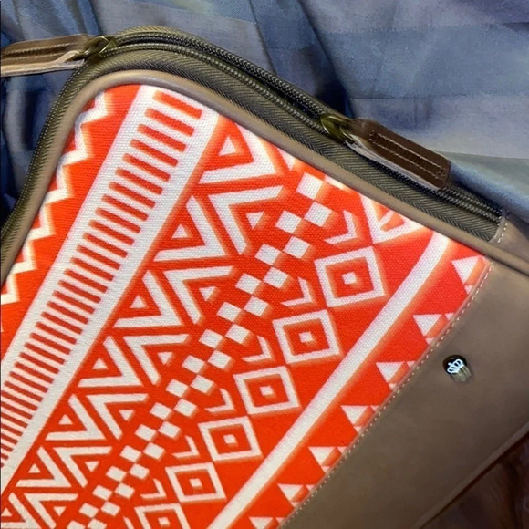 Urban print Red Tan COMPUTER  LAPTOP Phone case - Picture 3 of 12